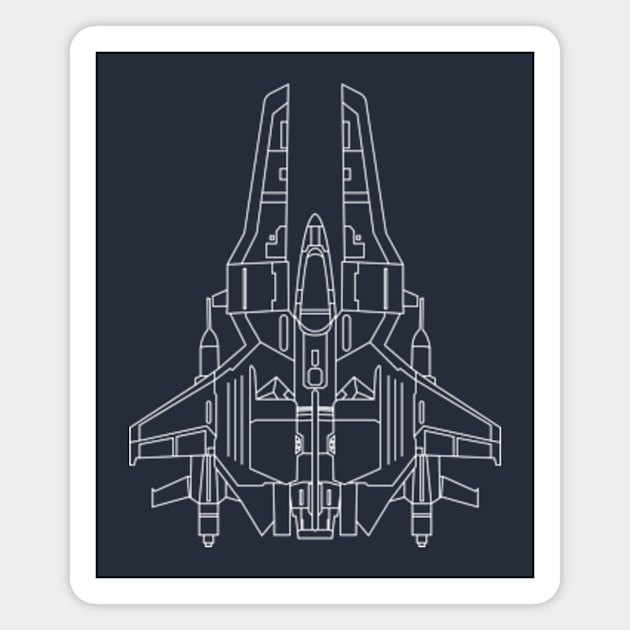 Gradius line Magnet by JMADISON